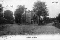 carte postale ancienne de Verviers Avenue de Spa