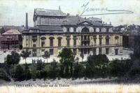 carte postale ancienne de Verviers Facade Sud du ThÃ©atre