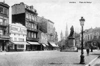 carte postale ancienne de Verviers Place du Martyr