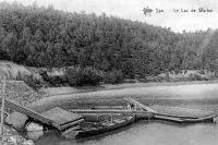 carte postale ancienne de Spa Le lac de Warfaz