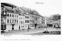 carte postale ancienne de Malmedy Place du MarchÃ©
