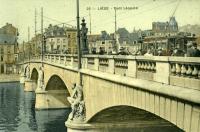 carte postale de Liège Pont Léopold