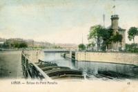 carte postale de Liège Ecluse du petit paradis