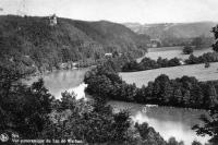 carte postale ancienne de Spa Vue panoramique du lac de Warfaaz