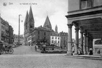 carte postale ancienne de Spa La Cascade et l'Eglise