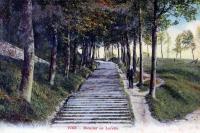 carte postale ancienne de Visé Escalier de Lorette