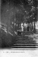 carte postale ancienne de Visé Les Escaliers de Lorette