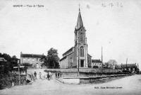 carte postale ancienne de Hamoir Place de l'Eglise