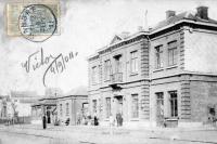 carte postale ancienne de Wandre La Gare