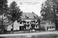 carte postale ancienne de Stavelot La Bicoque - facade extérieure