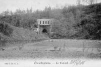 carte postale ancienne de Chaudfontaine Le Tunnel