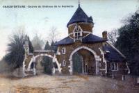 carte postale ancienne de Chaudfontaine Entrée du Château de la Rochette