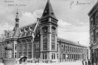 carte postale ancienne de Verviers Palais de Justice