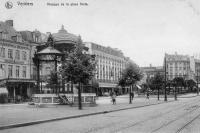 carte postale ancienne de Verviers Kiosque de la Place Verte