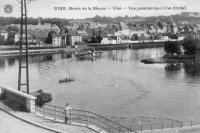 carte postale ancienne de Visé Bords de Meuse - Vue panoramique (rive droite)