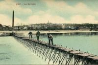 carte postale ancienne de Visé Les Barrages