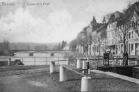 carte postale ancienne de Esneux L'Ecluse et le Pont