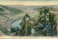 carte postale ancienne de Comblain-au-Pont Les Tartines - Panorama