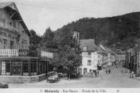 carte postale ancienne de Malmedy Rue Neuve - EntrÃ©e de la ville
