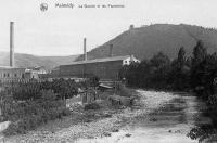 carte postale ancienne de Malmedy La Warche et les Papeteries