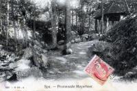 carte postale ancienne de Spa Promenade Meyerbeer