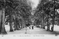 carte postale ancienne de Spa L'Allée des Sept-Heures