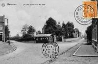 carte postale ancienne de Waremme La place de la porte de Liège