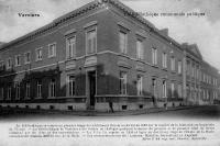 carte postale ancienne de Verviers La Bibliothèque communale publique