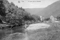 carte postale ancienne de Coo Le grand pont et l'Amblève