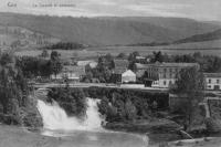 carte postale ancienne de Coo La cascade et panorama