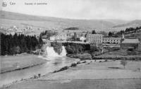 carte postale ancienne de Coo Cascade et panorama