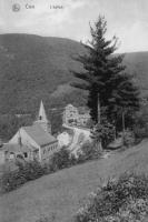 carte postale ancienne de Coo L'église