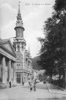 carte postale ancienne de Spa La Poste et le Musée