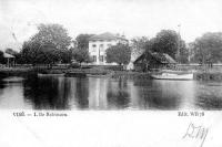 carte postale ancienne de Visé L'Ile Robinson