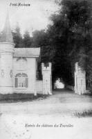 carte postale ancienne de Petit-Rechain Entrée du château des Tourelles