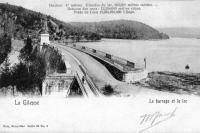 carte postale ancienne de La Gileppe Le barrage et la lac