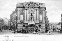 carte postale ancienne de Verviers Monument Ortmans - Hauzeur (coin rue des Raines & rue des AlliÃ©s)