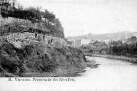 carte postale ancienne de Verviers Promenade des Récollets