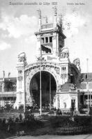 carte postale ancienne de Liège Exposition universelle de Liège 1905 - Entrée des Halls