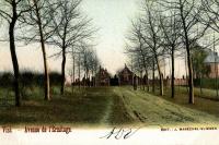 carte postale ancienne de Visé Avenue de l'ermitage