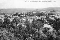 carte postale ancienne de Spa Vue générale prise de la Promenade Annette et Lubin