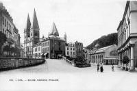 carte postale ancienne de Spa Eglise, Cascade, Pouhon