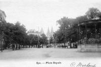 carte postale ancienne de Spa Place Royale