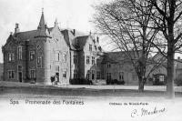 carte postale ancienne de Spa Promenade des Fontaines. Château de Nivezé-Farm.