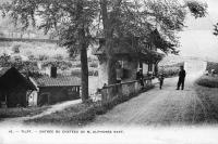 carte postale ancienne de Tilff Entrée du Château de M. Alphonse Neef