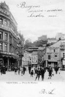 carte postale ancienne de Verviers Place du Martyr