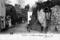 carte postale ancienne de Verviers Le Christ rue Regnier