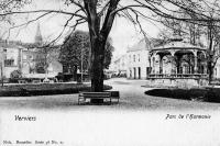 carte postale ancienne de Verviers Parc de l'harmonie