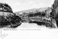 carte postale ancienne de Verviers Vue de la Vesdre de la rue Renier