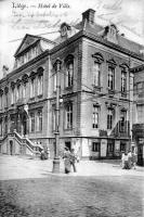 carte postale ancienne de Liège Hôtel de ville
